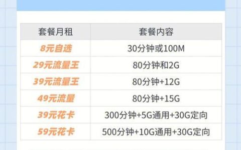 移动39元优享套餐：月费低廉，仅需39/月