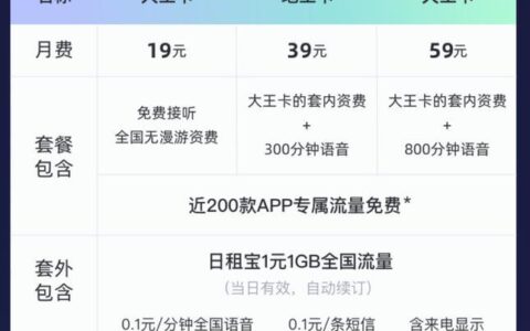 2023年9月，联通大王卡免费领取19元，流量多多