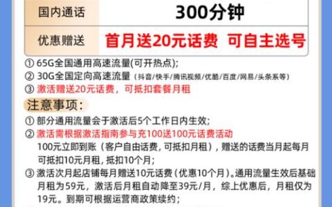 移动兔年流量卡：19元100G通用流量，新年畅享不限速