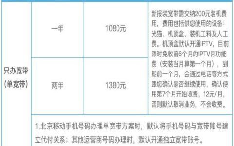 移动包年宽带多少钱？2023年最新价格一览