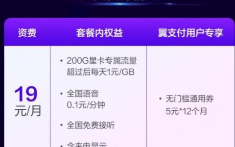 电信19元星卡套餐详情解析，值得入手吗？